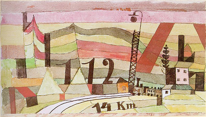 Station L 112 painting - Paul Klee Station L 112 art painting